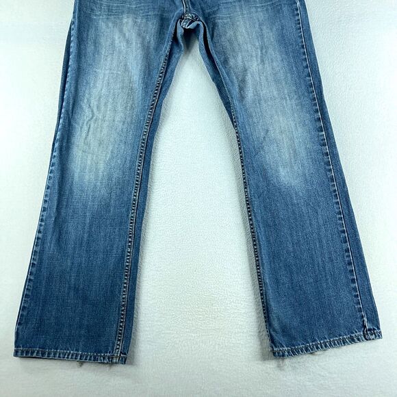 Alfani Mens Jeans Blue Tag Size 36x32 Bootcut Medium Wash Denim - Picture 4 of 10
